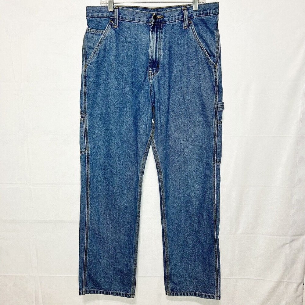 Full Blue Brand Carpenter Jeans Men's Denim Size 34x32 100% cotton